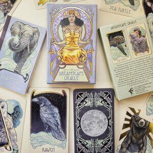Dreamscape Oracle Card Deck & Guidebook Gold Foil Stamping Matt Hughes